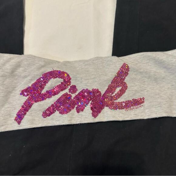 Y2K Victoria’s Secret PINK Bling Foldover Flare Leggings and Tank Top - Picture 3 of 8